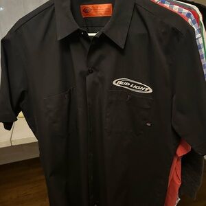 Dickies Bud Light Black Button-Up Shirt